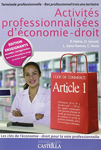 Actvités professionnalisées d'économie-droit