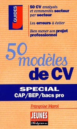 50 modèles de CV spécial CAP, BEP, BACS PRO