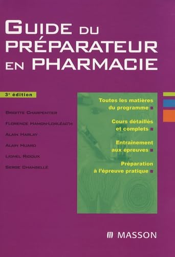 Guide du préparateur en pharmacie