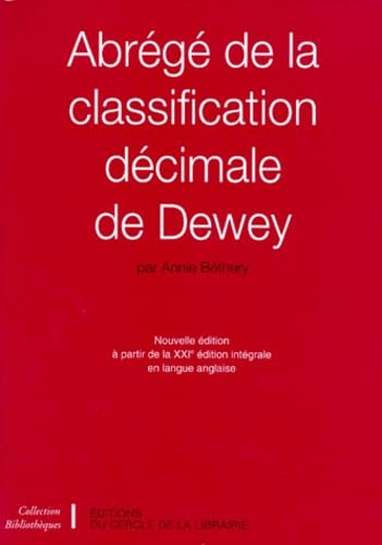 Abrégé de la classification décimale de Dewey