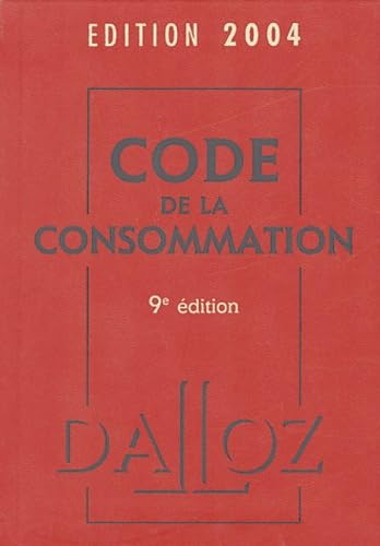 CODE DE LA CONSOMMATION 2004