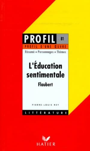 Profil d'une oeuvre : L'Education sentimentale, Flaubert, 1869 : résumé, personnages, thèmes