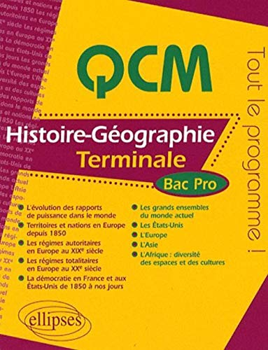 QCM histoire-géographie terminale bac pro